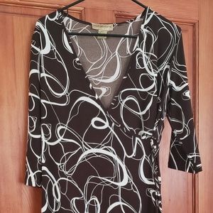 Faux wrap dress